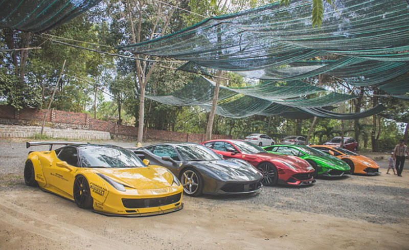 Cường Đô La cùng dàn siêu xe độ du xuân đầu năm 2018